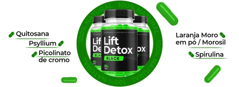 Lift Detox Black: Lift Detox Black auxilia no processo de emagrecimento.